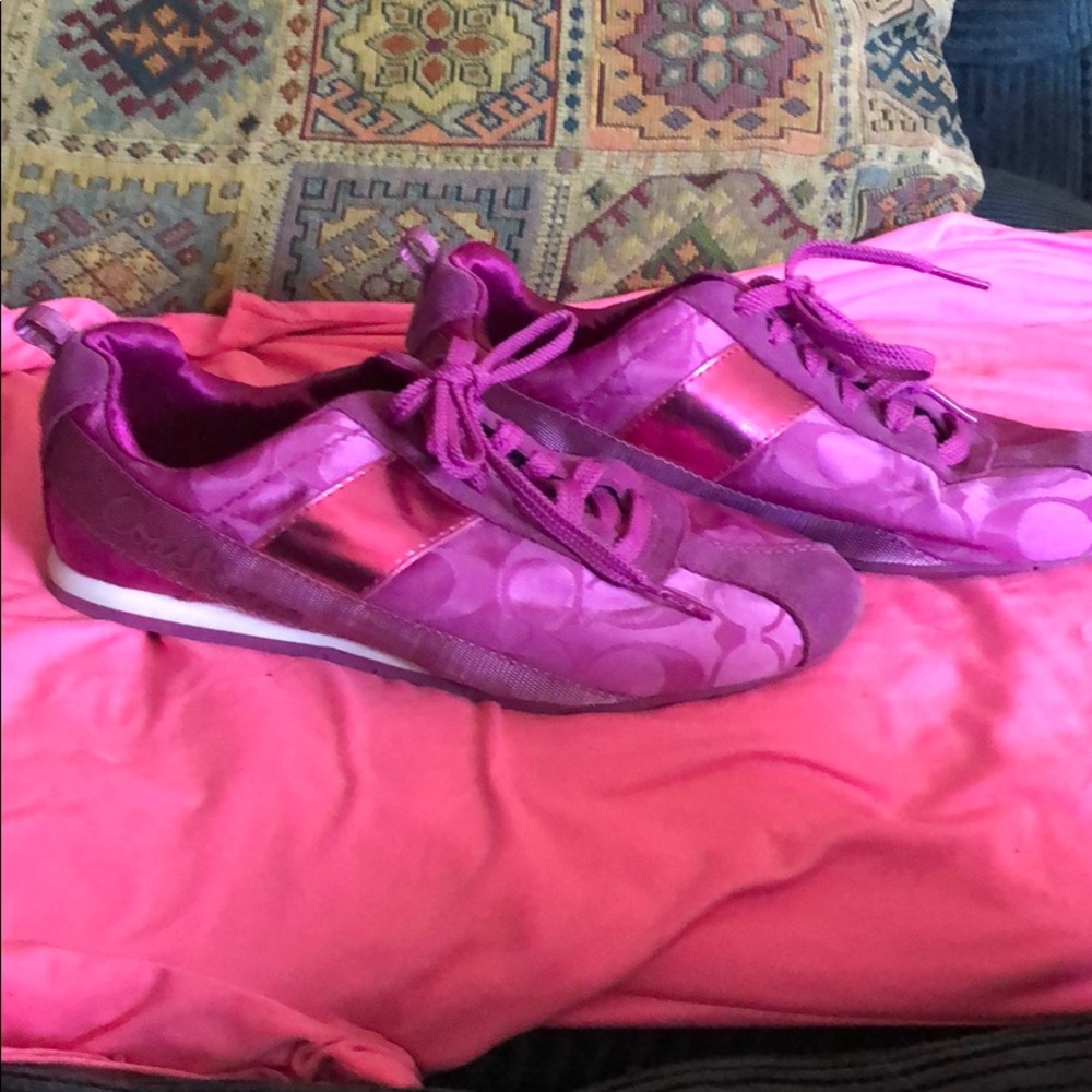 HotPink Coach Sneakers